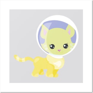 Space Cat, Cosmonaut, Astronaut, Space, Cute Cat Posters and Art